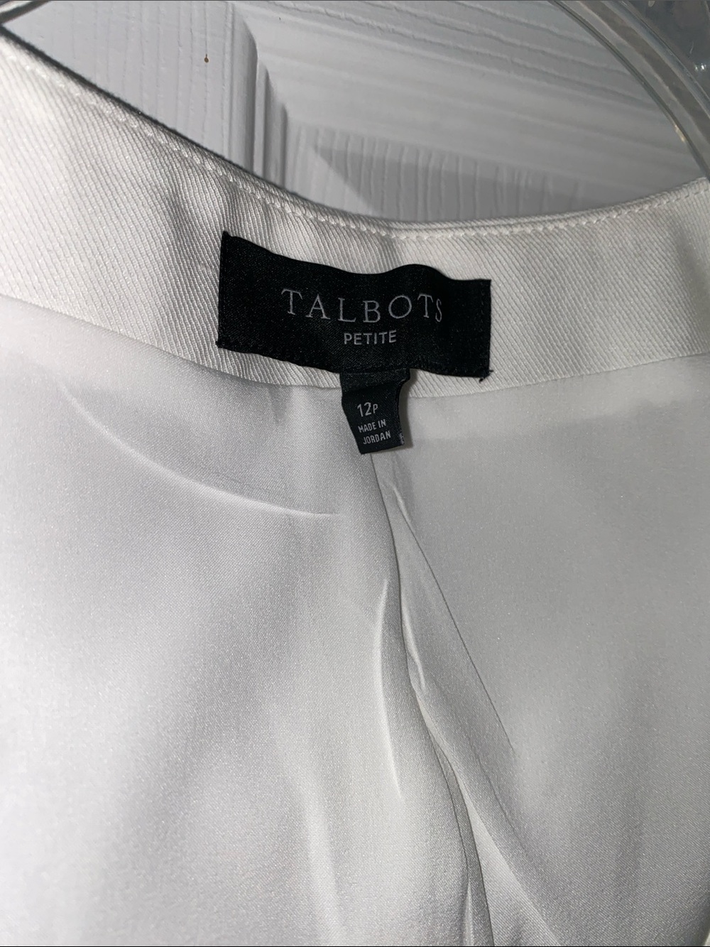 Talbots White Button-Front Vest - Picture 4 of 9
